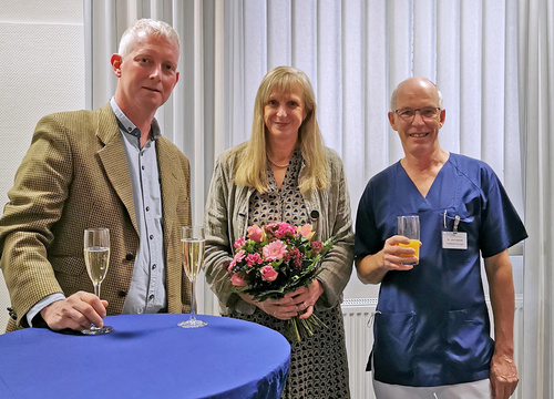 Dr. Maja Zimmermann mit Nachfolger Kai-Lars Müller-Forte und Dr. Jörn Harder.